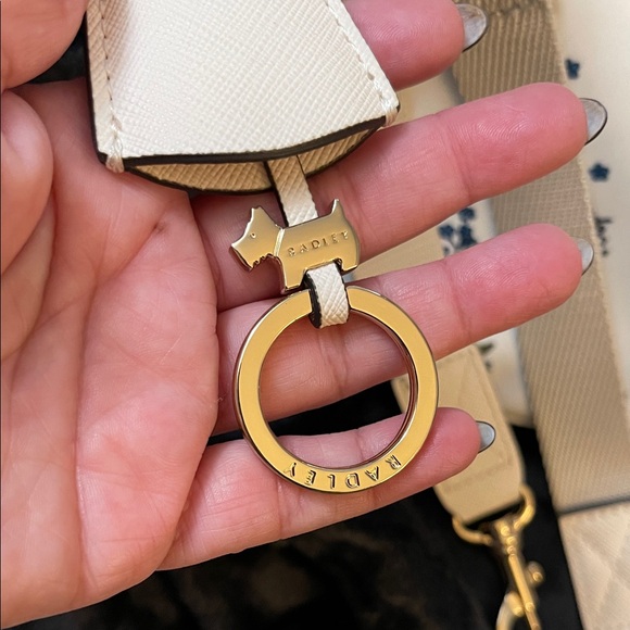 RADLEY LONDON Blue Floral Cream Crossbody Bag - Picture 2 of 13